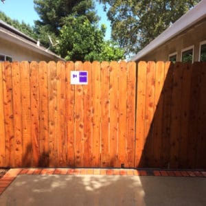 After Pressure Washing Service Clean Fence